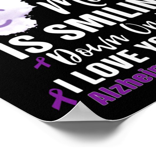 Irgendwo im Himmel lächelt meine Mutter herab Poster (Ecke)