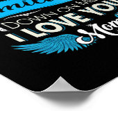 Irgendwo im Himmel Mutter lächelt ich Liebe Mama Poster (Ecke)