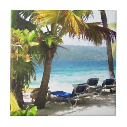 Irgendwo im Paradies Fliese (Vorderseite)