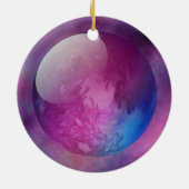 Irgendwo im Weltraum Keramik Ornament (Hinten)