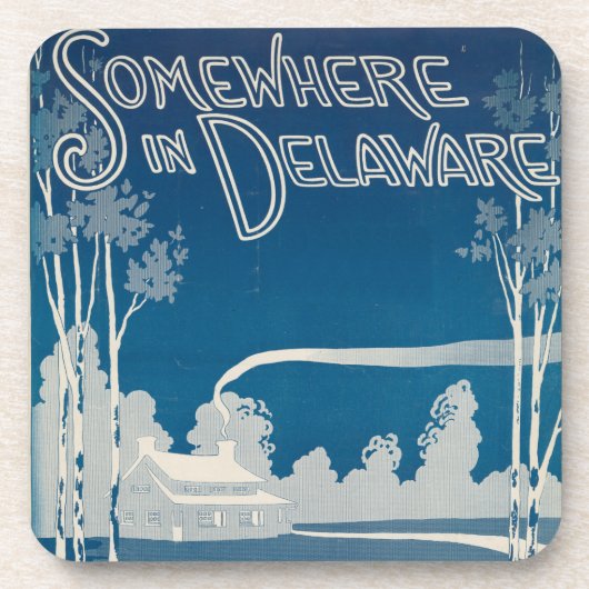 Irgendwo in Delaware-Untersetzer Getränkeuntersetzer (Vorderseite)