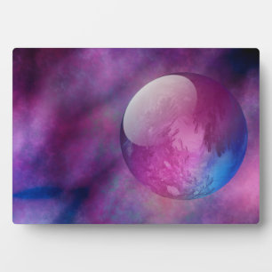 Irgendwo in der Foto Plaque des Weltraums Fotoplatte