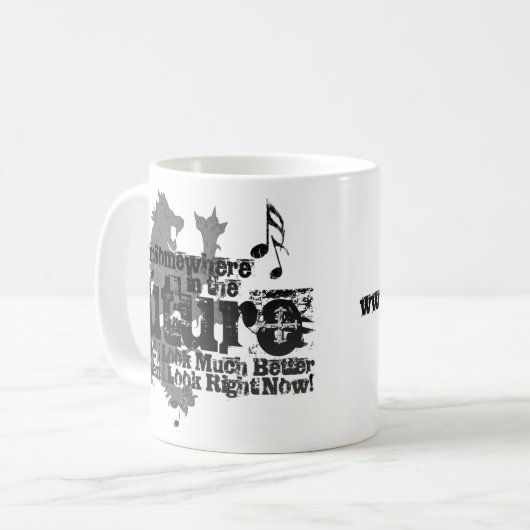 Irgendwo in der Zukunft Tasse (mit Löwe) (Vorderseite Links)