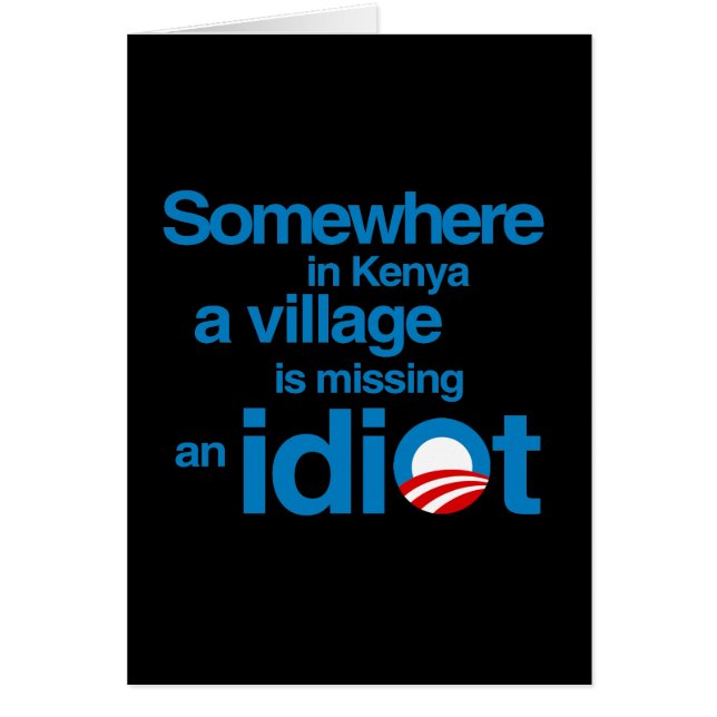 Irgendwo in Kenia, ist ein Dorf ein Idiot vermisst (Vorne)