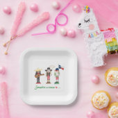 "Irgendwo in Texas", Texas Nussknacker Geschenk Ta Pappteller (Party)