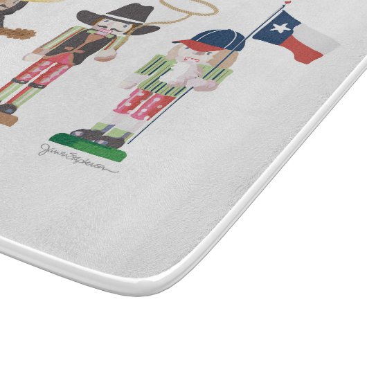 "Irgendwo in Texas", Texas Nutcrackers Schneidebrett (Ecke)
