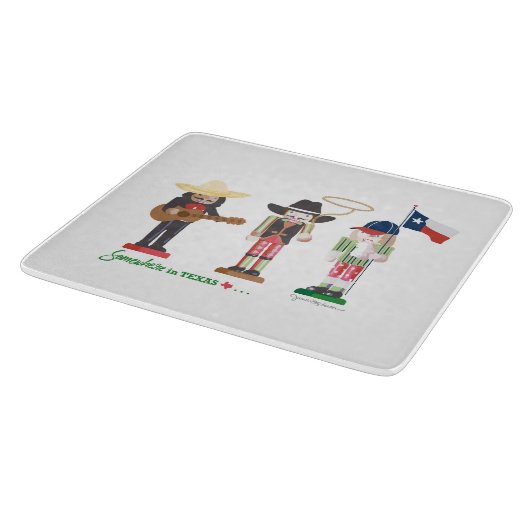 "Irgendwo in Texas", Texas Nutcrackers Schneidebrett (Ecke)