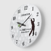 Irgendwo ist es vor O'clock Große Wanduhr (Winkel)