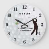 Irgendwo ist es vor O'clock Große Wanduhr (Vorderseite)