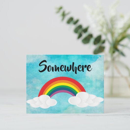 Irgendwo Postkarte (Stehend Vorderseite)