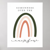 Irgendwo über dem Rainbow Kinderzimmer Decor Poste Poster (Vorne)