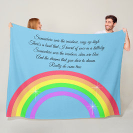 Irgendwo über dem Regenbogen Fleecedecke