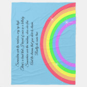 Irgendwo über dem Regenbogen Fleecedecke (Vorderseite)