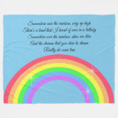 Irgendwo über dem Regenbogen Fleecedecke (Vorderseite (Horizontal))