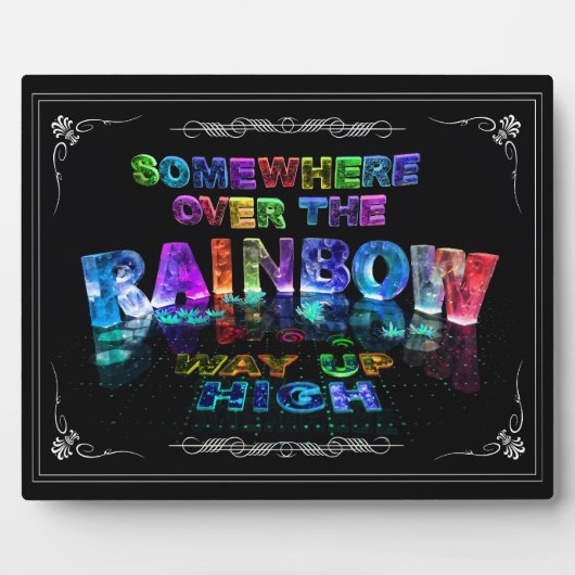 Irgendwo über dem Regenbogen Fotoplatte (Vorderseite)