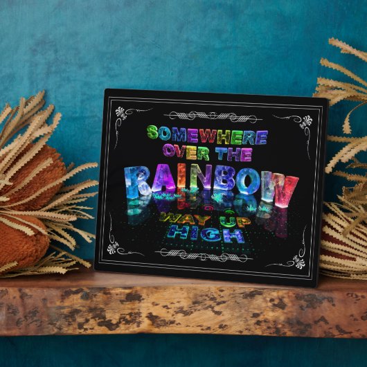 Irgendwo über dem Regenbogen Fotoplatte (Seite)