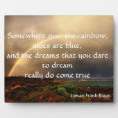 Irgendwo über dem Regenbogen Fotoplatte (Vorderseite)