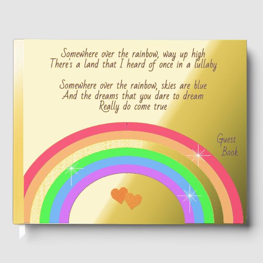 Irgendwo über dem Regenbogen Gästebuch (Vorderseite)