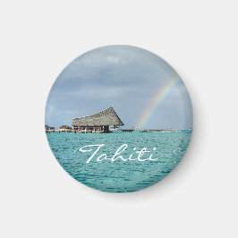 Irgendwo über dem Regenbogen in Tahiti Magnet