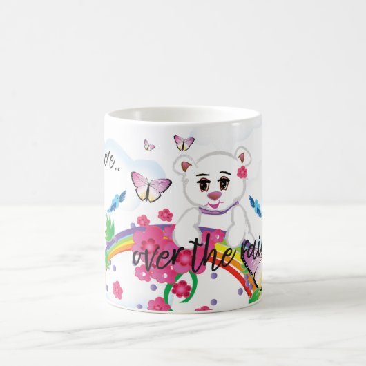 Irgendwo über dem Regenbogen Kaffeetasse (Mittel)