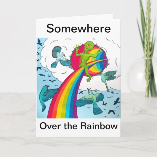 Irgendwo über dem Regenbogen Karte (Vorderseite)