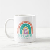 Irgendwo über dem Regenbogen Moderne Chic-Farben Kaffeetasse (Links)