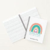 Irgendwo über dem Regenbogen Moderne Chic-Farben Notizblock (Innenseite)