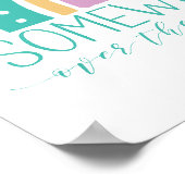 Irgendwo über dem Regenbogen Moderne Chic-Farben Poster (Ecke)