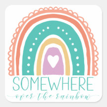 Irgendwo über dem Regenbogen Moderne Chic-Farben