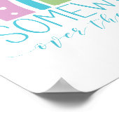 Irgendwo über dem Regenbogen Moderne schick Farben Poster (Ecke)