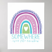 Irgendwo über dem Regenbogen Moderne schick Farben Poster (Vorne)