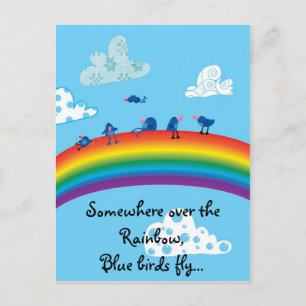 Irgendwo über dem Regenbogen Postkarte