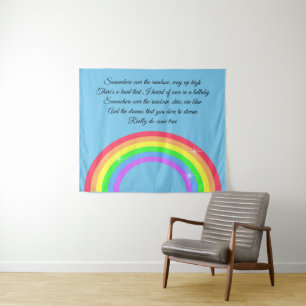 Irgendwo über dem Regenbogen Wandteppich