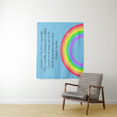 Irgendwo über dem Regenbogen Wandteppich (Beispiel)