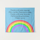 Irgendwo über dem Regenbogen Wandteppich (Vorderseite (Horizontal))