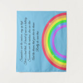 Irgendwo über dem Regenbogen Wandteppich (Vorderseite)