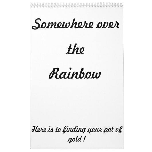 Irgendwo über dem Regenbogenkalender Kalender (Titelbild)