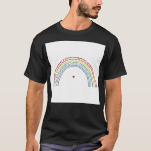 Irgendwo über dem Regenbogenkissen T-Shirt