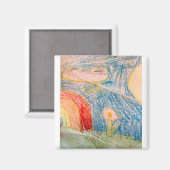 Irgendwo über dem Regenbogenmagnet Magnet (Vorderseite/Rückseite)