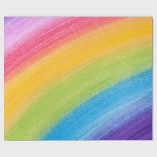 irgendwo über dem Regenbogenpapier Geschenkpapier (Flach)