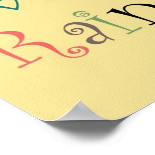 Irgendwo über dem Regenbogenposter Poster (Ecke)