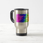 Irgendwo über der Regenbogen-...... Kaffee-Tasse Reisebecher (Vorderseite Links)