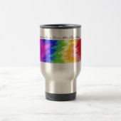 Irgendwo über der Regenbogen-...... Kaffee-Tasse Reisebecher (Mittel)