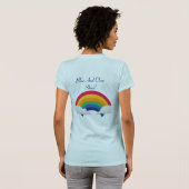 Irgendwo über Regenbogen-Besonders anfertigen T-Shirt (Schwarz voll)