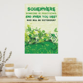 Irgendwo übt jemand. poster (Küche)