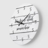 Irgendwo um fünf Uhr ist die Shiplapuhr groß (Winkel)