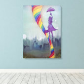 Irgendwo unter Canvas drucken Leinwanddruck (Insitu (Holzboden))