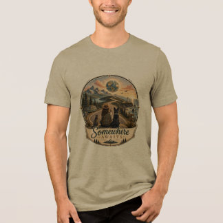 Irgendwo wartet ein landschaftlich schönes Reise-A Tri-Blend Shirt