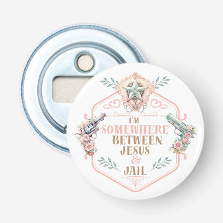 Irgendwo zwischen Jesus und Gefängnis lustig Flaschenöffner