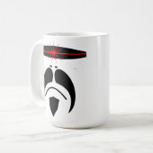 iRide Schnurrbart Cylon Maske Kaffeetasse (Vorderseite Links)